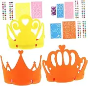 6 Sets Crown Headbands for Birthday Party Accessories for Little Easy to Assemble Craft Kits to Enhance Creativity and Hands Skills