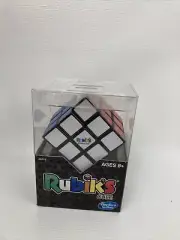 Rubiks Cube 3x3 Original Brain Teaser Puzzle Strategy w/Stand Hasbro New In Box