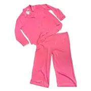 BP Zenna 2 Piece Sleepwear Lounge Satin Set XL Extra Large Shirt Pants *READ