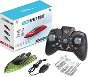 Ancsttu Speed Boat - Adults Kids Speed Boat Pool Remote Control Racing Boat | Bathtub Toy Boats, Waterproof Electric Boat Toy for Birthday, Easter, Children's Day