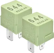 (Pack of 2) Automotive Relay 644 4H0951253 4RA 007 791-20, 12VDC 4-Pin Relay - Compatible with V23136-J0006-X079, 92861511101, 191937503, 7M0951253A, 443951253J, 8D0951253, 8E0951253