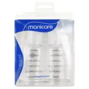 Manicare Travel Bottles 2 Pack Liquid Tight Cabin Luggage Compliant 94700