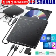 Portable USB External DVD Drive Writer Burner Player CD RW ROM Driver Reader Kit