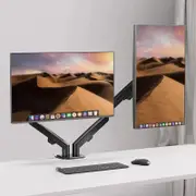 MONSTER Adjustable Dual Arm Monitor Mount / VESA 75100mm / Up to 27 inches Screens