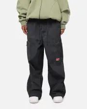 [LOITER] Loiter Kraven Parachute Pants Washed Black - Size XS XS Washed Black