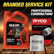 Ryco Oil Filter 5L XPR10W30 Engine Oil Service Kit for Peugeot 206 XR XT 4cyl