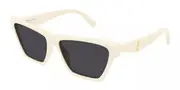 Saint Laurent SL M103 007 Men's Sunglasses White Size 58