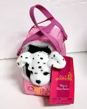 Our Generation Hop In Dog Carrier & Pet Plush Puppy Dalmatian for 18" Dolls