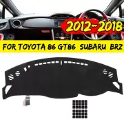 Car Dashmat Dashboard Cover Mat Carpet Pad For Toyota 86 GT86 subaru BRZ 12-18 (for: Subaru)