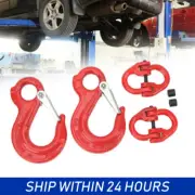 2X 6mm Hammerlock+ 1200KG Eye Sling Hook Chain Caravan Trailer connecting Extend