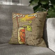 CUSHION COVER PILLOW CASE|ALCOHOL SALTY DOG SPIRITS BEER