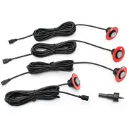 Car Reverse Backup Rear Buzzer Radar System Kit 4 Parking Sensors Sound Alarm