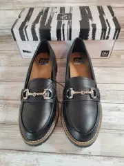 DV Dolce Vita Ladies Cedar Slip-on Loafers Black Memory Foam Insoles Size 9
