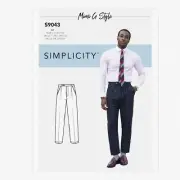 Mimi G's Trendy Tailor Men's Pants Pattern, Sizes 34-42