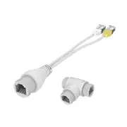 POE Camera Simplified Cable Connector Splitter 2-in-1 Cable Connector