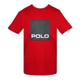在飛比找遠傳friDay購物優惠-Ralph Lauren POLO色塊印花圓領短袖T恤-紅