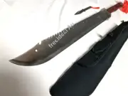 HUGE MACHETE HUNTING KNIFE Full Tang /W THROWING KNIFE