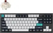 Keychron Q3 Max Wireless Custom Mechanical Keyboard, Full Aluminum 2.4 GHz Bluetooth QMK TKL Layout RGB with Hot-swappable Gateron Brown Switch Compatible with Mac Windows Linux