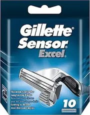 Gillette Sensor Excel Razor Blades for Men, Pack of 10 Refill Blades