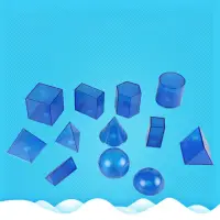 在飛比找蝦皮商城精選優惠-Love* 12 件幾何模型拆裝立方體圓柱錐玩具數學資源學習