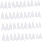 Ipetboom Square Nails Manicure Kit Point Nail Tips Long Plastic for Parties Events