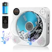 CD player Wall-mounted & tabletop portable CD player Bluetooth/CD/FM/USB/AUX 5-m