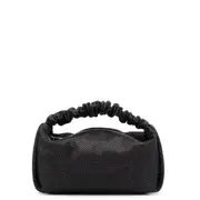 [Alexander Wang] 透明珠飾 Scrunchie 迷你緞面麵包