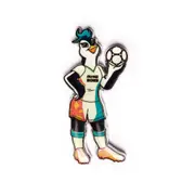 FIFA Womans World Cup 2023 Mascot Tazuni Hero Pose Lapel Pin