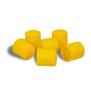Star Picket & Rebar Yellow Safety Caps - 100 Pack
