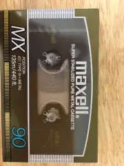 Maxell MX 90 Cassette Tape IEC Type IV Metal Made In Japan - New Sealed