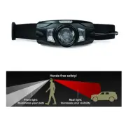 The Ideal headlamp for Walking at Night | Very Bright | Red Tail Light for 36...
