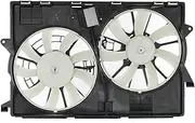 Agility Auto Parts 6010296 Dual Radiator and Condenser Fan Assembly for 2014-2020 Jeep-Cherokee