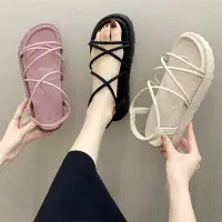 在飛比找Yahoo!奇摩拍賣優惠-下殺 Summer new sandal flat bott