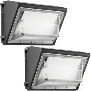 2PACK Dusk to Dawn 100W LED Wall Pack Light Fixture, 13000LM 400-600W HPS/HID...