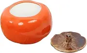 jojofuny Scented Candle Holder Empty Candle Cup for DIY Candle Making Persimmon Design Durable Reusable Candle Making Accessory for Tealight and Wedding Decor