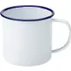 台灣現貨 英國《Utopia》琺瑯馬克杯(藍白500ml) | 水杯 茶杯 咖啡杯 露營杯 琺瑯杯
