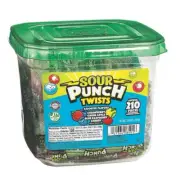 41 oz. Sour Punch Twists – Fruit-Flavored Chewy Candy (210 Pieces)