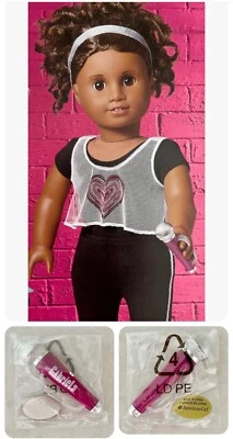 American Girl Doll Gabriela McBride Microphone Custom Purple & Silver NEW