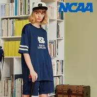 在飛比找蝦皮商城優惠-NCAA 短T 深藍 北卡羅來納 網眼 橄欖球衣 寬版 中性