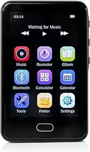 Getko Tech ZED5 32 GB Touch Screen Kosher MP3 Player - TAG Approved - No Video, Radio, Or Internet Access - SD Card Slot and Full Touch Keyboard. Case and Screen Protector Included