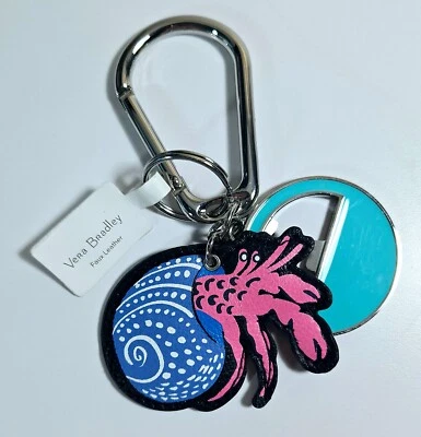 Vera Bradley Hermit Crab Bag Charm Antilles Treasure Pattern