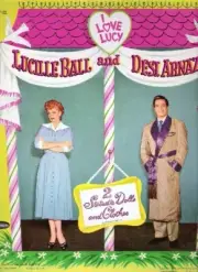 VINTAGE UNCUT 1953 "I LOVE LUCY" LUCILLE BALL & DESI PAPER DOLLS~#1 REPRODUCTION
