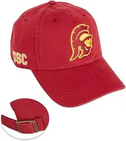 Desert Cactus USC Baseball Hat University of Southern California Trojans Brimmed Embroidered Hats Cap Adjustable Cloth Strap Adult (Style C1) Red, Red, One Size