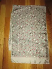 NWT Vintage ECHO Beige Brown Red Polka Dots Silk Blend Oblong Scarf 46" Japan