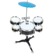 Children's Percussion Instrument Jazz Drum Combination Set Black Drum Kits