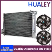 2Row Aluminum Radiator+Fan For 2002-2007 MINI COOPER S 1.6 TURBO R50 R52 R53 (for: Mini)