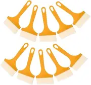 NUOBESTY 10pcs Heat Resistant Plastic Basting Brush for Cooking Baking and Grilling Shed Resistant Bristles Essential Kitchen Accessory for Oiling and Saucing