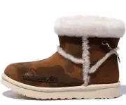 UGG A BATHING APE × UGG Classic Mini Boot Chestnut Charm for Men US Size 8/JP 26