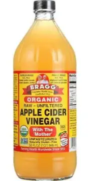 Braggs Organic Apple Cider Vinegar 946ml*+Made from organically grown apples..