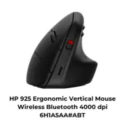 HP 925 Ergonomic Vertical Mouse Wireless Bluetooth 4000 dpi 6H1A5AA#ABT